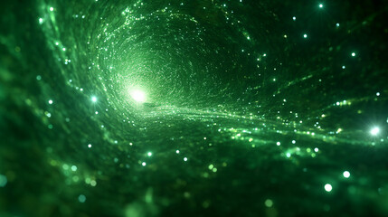 Obraz premium This image captures a dazzling explosion of green light abstract, perfect for a wallpaper or background and designed to be a best-seller on stock websites.