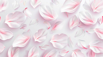 Pink Lotus Petal Vector on White Background - Delicate Floral Illustration Perfect for Spring Designs, Serene Botanical Artwork Ideal for Nature Themes and Asian Inspirations.