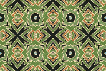 Geometric ethnic seamless pattern. Traditional tribal style. Design for background,texture,fabric,wallpaper,clothing,carpet,batik,embroidery