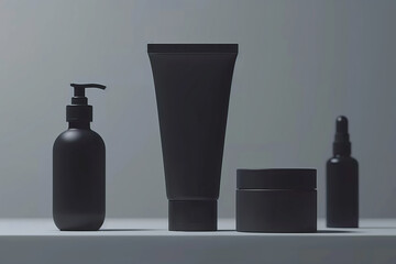 cosmetic product mock up, blank for graphic design, template for advertising