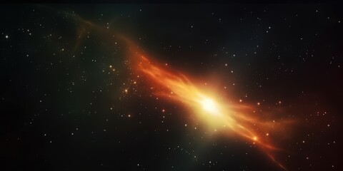 Fototapeta premium Cosmic Nebula with Bright Glow