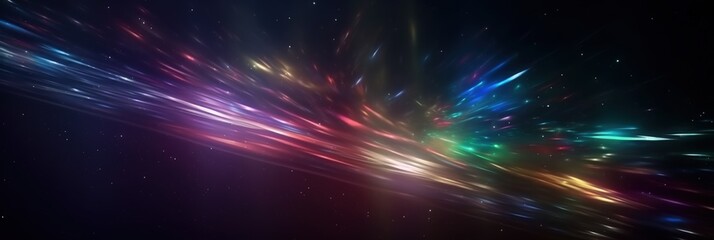 Obraz premium Abstract Cosmic Light Trails