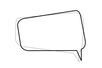 Fototapeta premium Speech bubble quote. Blank speech bubble template illustration.