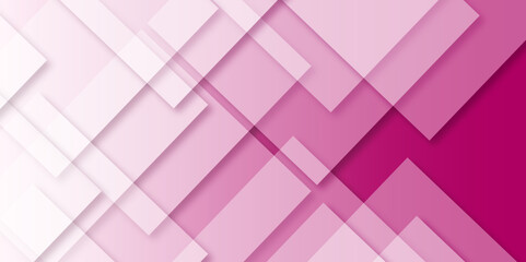 Modern luxury pattern of geometric white and pink color background Elegant abstract background with purple and white lines with shadow. white paper transparent material in triangle technology