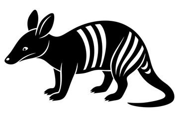 
Aardvark silhouette vector art, Vector of Aardvark design, Aardvark silhouette design
 