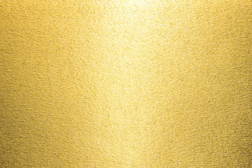 Gold background foil leaf metallic golden texture reflective shinny wrapping paper bright yellow wallpaper with smmoth line for design decoration element