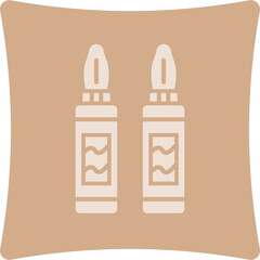 Obraz premium Ampoule Glyph Art Box Icon