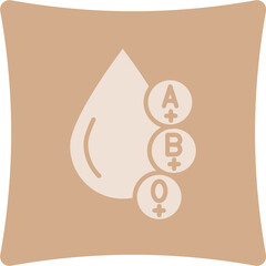 Blood Types Glyph Art Box Icon