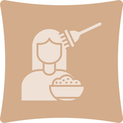 Hair Dye Glyph Art Box Icon