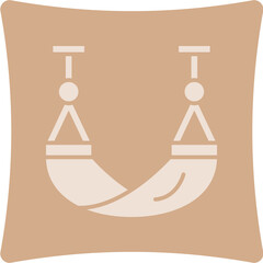 Hammock Glyph Art Box Icon