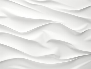 Fototapeta premium Abstract white wavy texture with intricate layered design patterns.