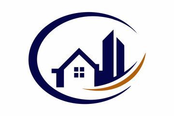 logo for real estate agency vector illustration 