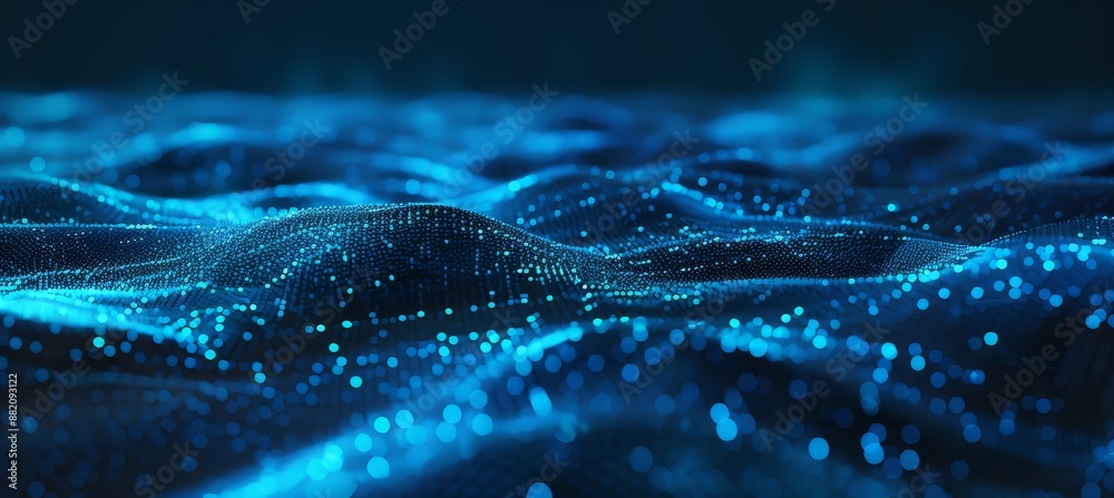 Aufkleber A diagram illustrating the network connection of points and lines. Technology in data. Digital background. 3D rendering.