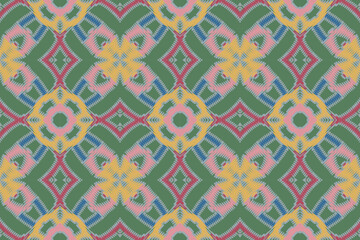 Tribal indian seamless pattern. Color mexican, aztec and maya ornament, ethnic stylish fabric geometric print wallpaper texture vector set. Unique folk, national culture collection