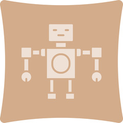 Robot Glyph Art Box Icon