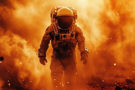Exploring Mars: Astronaut on the Red Planet's Surface