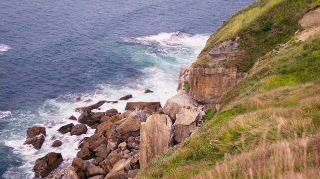 Ocean view from mountin hilltop