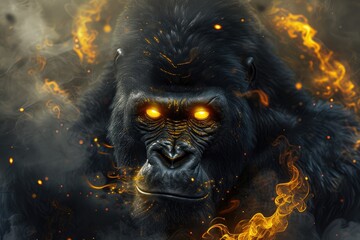 Enchanted Jungle: Gorilla and the Smoke Druid