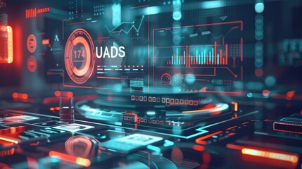 Abstract Futuristic Tech Background