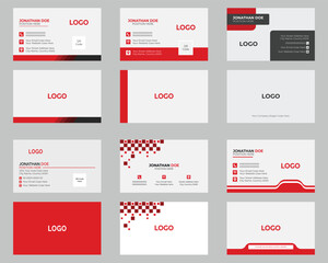 Modern business card bundle, corporate office card, creative personal card, minimal name card, layout