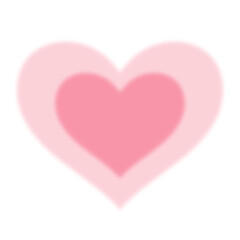 Illustration of pastel pink heart layer png for Valentine's Day, cute patches, shirt print, love sign, heart symbol, decorations, plush toy, kid doll, standee, poster, sticker, post card, February