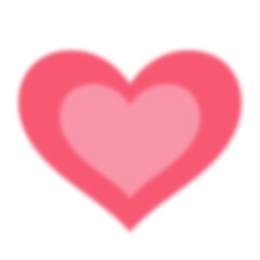 Illustration of red pink heart layer png for Valentine's Day, cute patches, shirt print, love sign, heart symbol, decoration, plush toy, kid doll, standee, poster, sticker, post card, February element