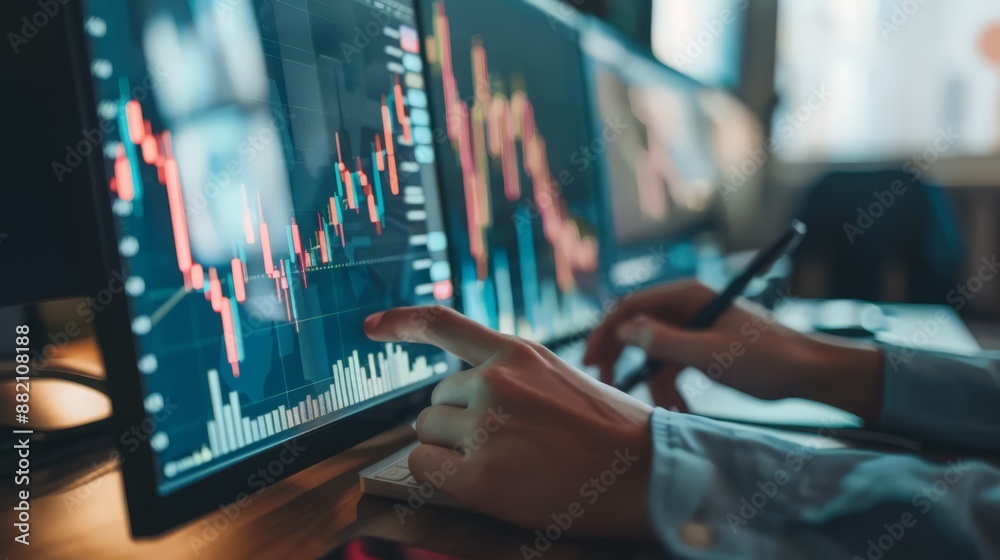 Poster explore quantitative investing strategies utilizing mathematical models and data analysis to make in