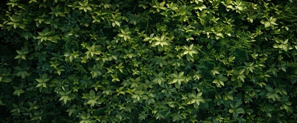 Fototapeta premium Patterned wall background in green, offering a vibrant and natural design