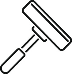 Simple cleaning window cleaning tool with plastic handle for washing