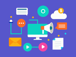 Exploring Social Media Strategies, Media Concepts, and the Power of Media Icons, Digital marketing, social network concept, media concept, media icons  