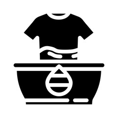 natural dyes sustainable fashion glyph icon vector. natural dyes sustainable fashion sign. isolated symbol illustration