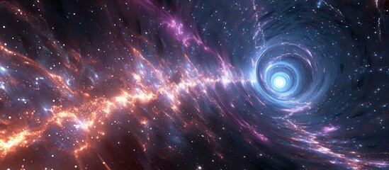 Fototapeta premium Cosmic Vortex Through Starlight