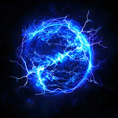 Plasma globe, ai generated.