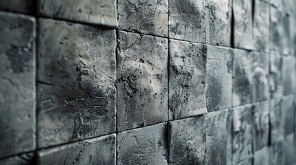 Obraz premium Close up of decorative concrete wall in gray