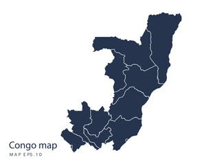 Obraz premium Congo map