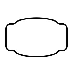 Label Frame Shape Line Icon