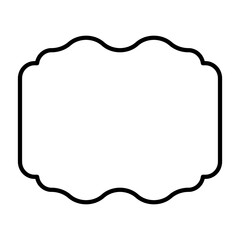 Label Frame Shape Line Icon