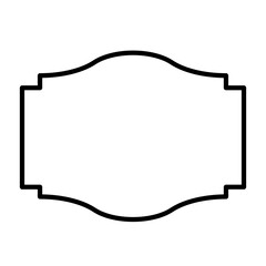 Label Frame Shape Line Icon