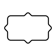 Label Frame Shape Line Icon