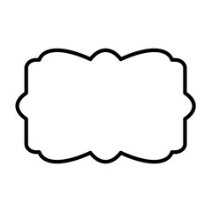 Label Frame Shape Line Icon