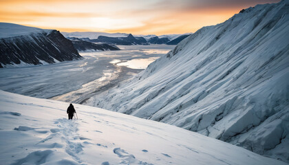 Polar Plateau Forgotten in Cloudy Winter: The Discoverer's Jaunt Surrounded in Landslide
