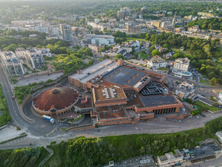 Beacon Road Bournemouth aerial shot, Drone view.