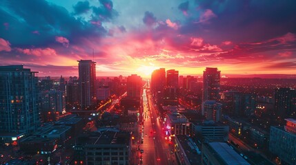 Fototapeta premium Skyline Glow