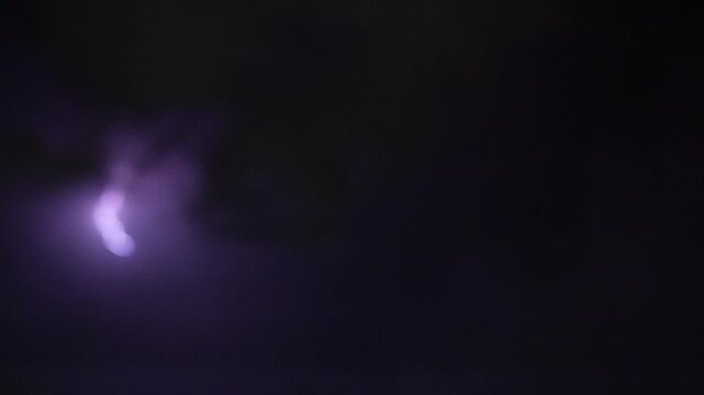 Gewitter in der Nacht mit Blitzen