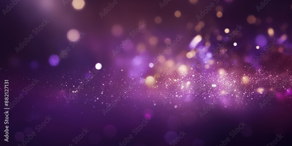 Wall mural sparkling purple background