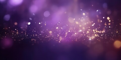 Obraz premium Purple and Gold Sparkle Background