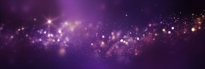 Obraz premium Purple Abstract Background with Sparkling Lights