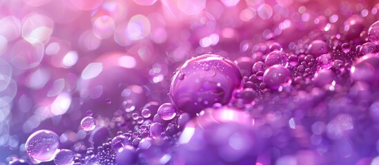 Purple Abstract Water Droplets