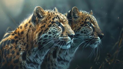 Obraz premium Gorgeous wild felines