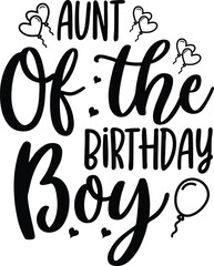 Aunt of the birthday boy